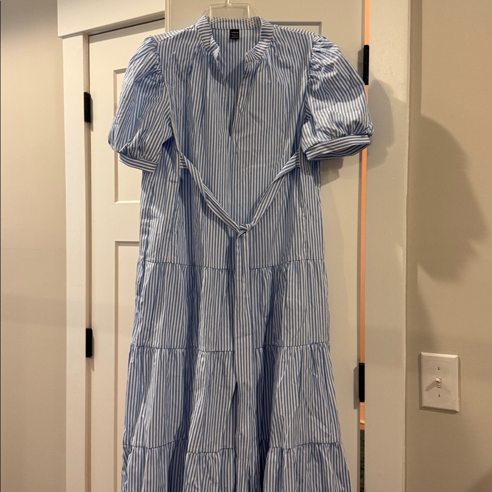 SHEIN Blue Striped Maxi Dress